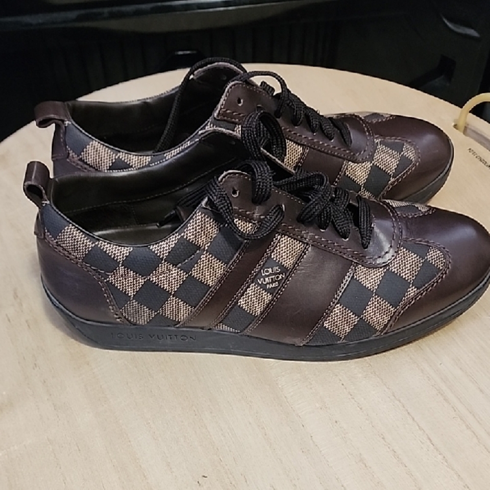Louis Vuitton Dark Brown Checkered Sneakers